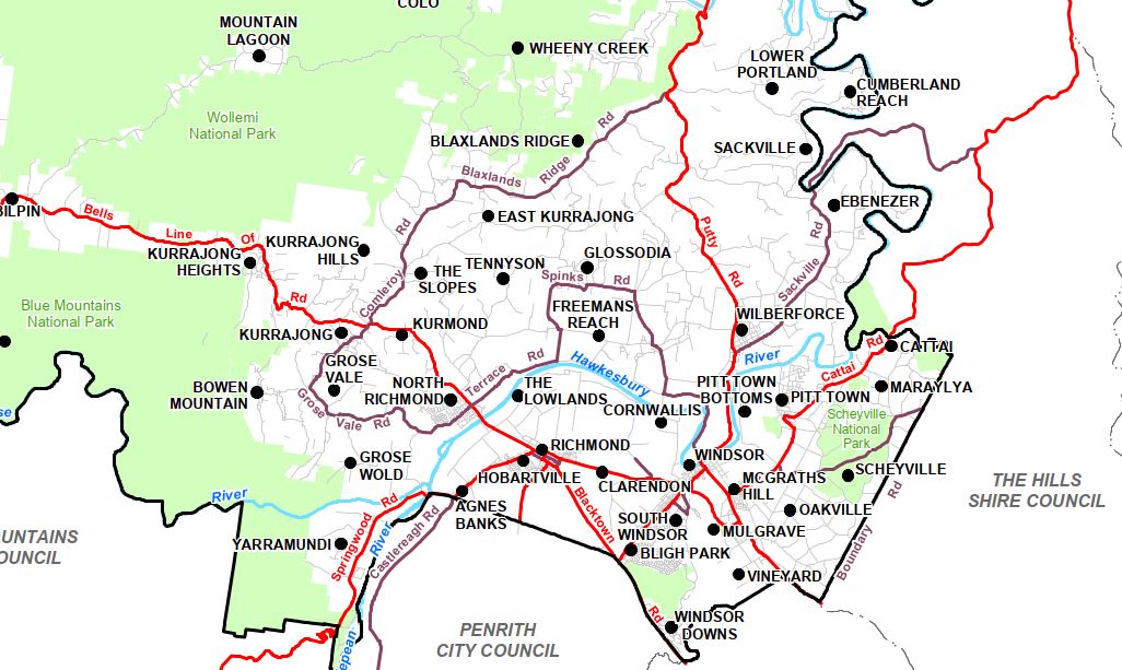 Hawkesbury District Map